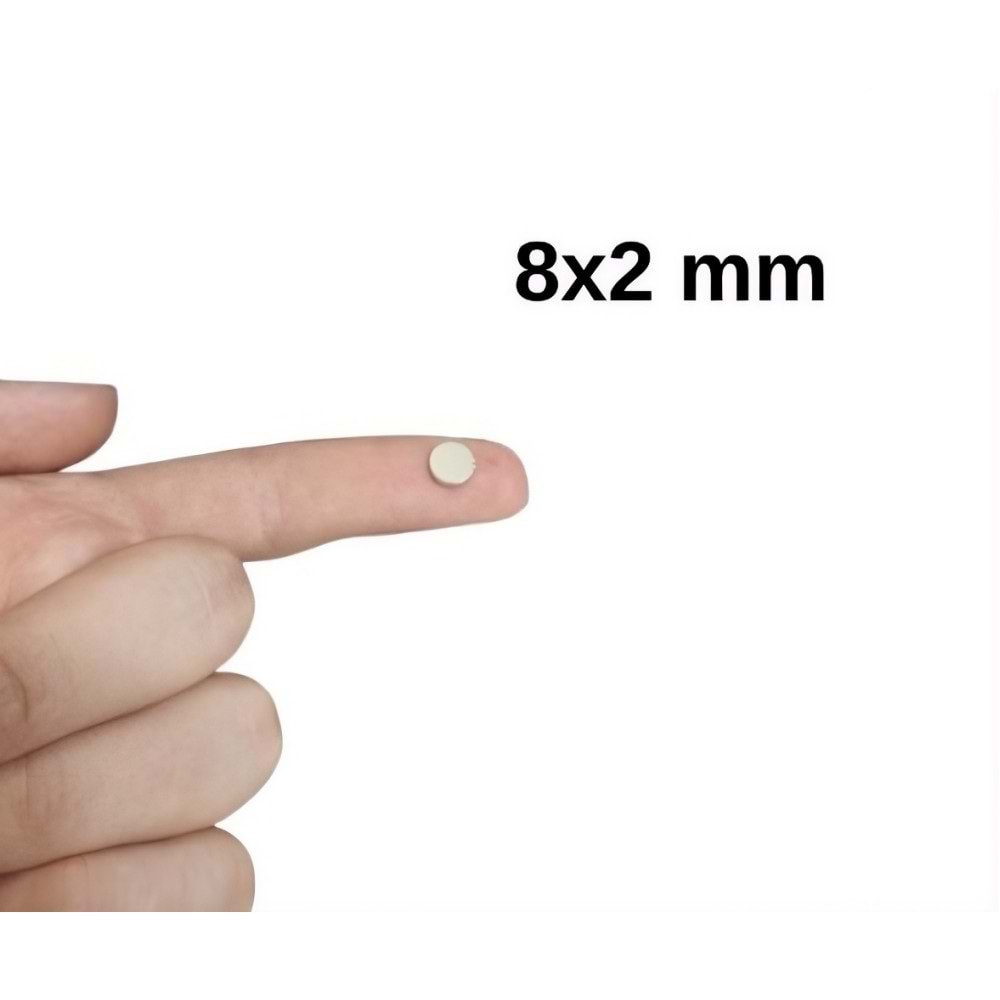 Neodyum Mıknatıs 8x2mm