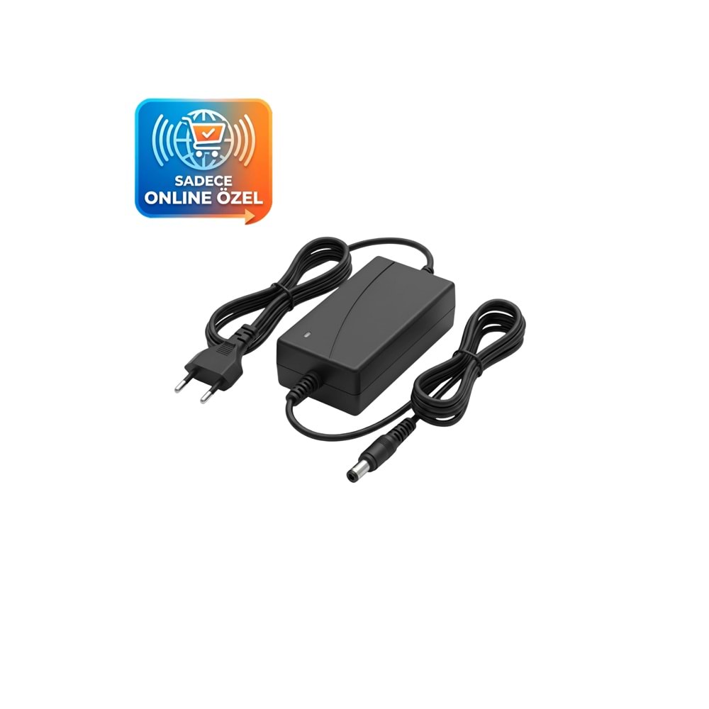 12V 3A Masa Tip Plastik Kasa Adaptör 5.5x2.5mm DC Uçlu