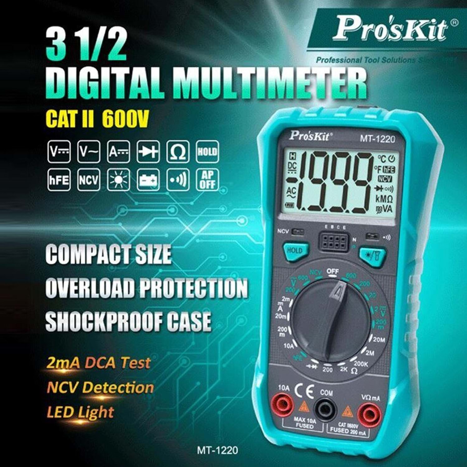 MT-1220 Dijital Multimeter - Ölçü Aleti Proskit Uygun Fiyatıyla Satın Al - bbcelektronik.com