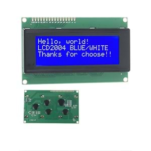 LCD2004A 20x4 LCD Ekran (Mavi)