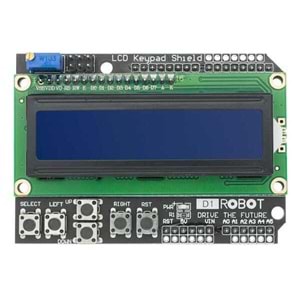 LCD1602 Tuş Takımlı Ekran Shield (Mavi)