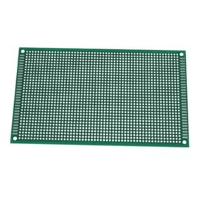 9X15 cm Çift Taraflı Delikli PCB Plaket, Pertinaks