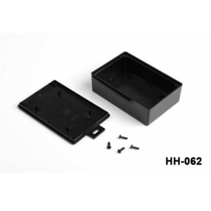 HH-062-S Plastik Kutu 4 Vidalı El Tipi Siyah (75x110x36)