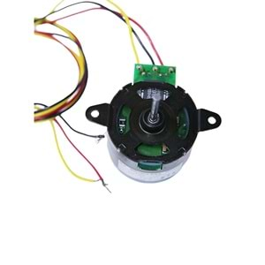 12 Volt Redüktörlü Motor Siyah, 3 Uçlu