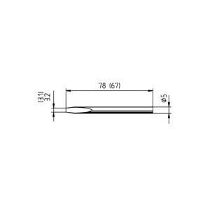 032KD 30-40 Watt Havya Ucu 3.1mm ERSA