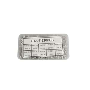 Kutulu Halka ve Çatal Tip Topraklama Terminal Seti İzolesiz 320 Parça