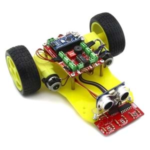 DuoBot Çizgi İzleyen ve Engelden Kaçan Robot (Demonte - Montajsız)