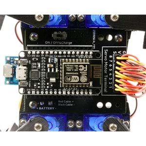 Wifi Örümcek Robot Kiti - (Demonte - Montajsız)