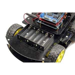 Arduino Robot Kollu 4WD Mobil Araba Kiti - (Demonte Montajsız)