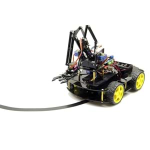 Arduino Robot Kollu 4WD Mobil Araba Kiti - (Demonte Montajsız)