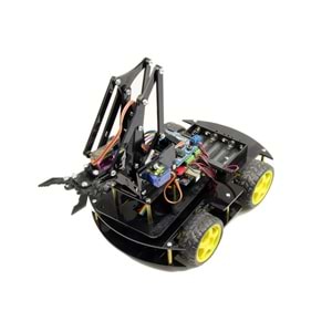 Arduino Robot Kollu 4WD Mobil Araba Kiti - (Demonte Montajsız)