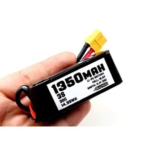 11.1V Lipo Batarya 1350mAh 30C - 3S Lipo Pil