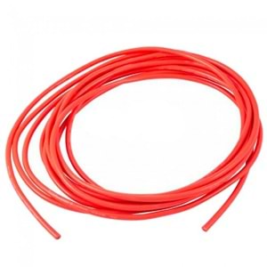 24 AWG Silikon Kablo Kırmızı - 1 Metre