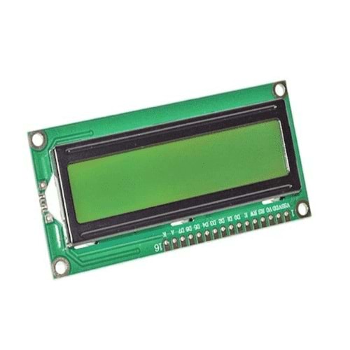 HD44780 LCD1602 2x16 LCD Ekran Modülü (Sarı-Yeşil)
