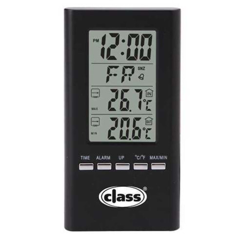 TM-20 Dijital İç ve Dış Sıcaklık Termometre Class