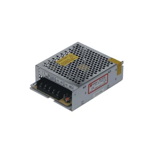 5V 10A 60W Metal Kasa Adaptör - SMPS, İç Mekan MT-60-5 Mervesan