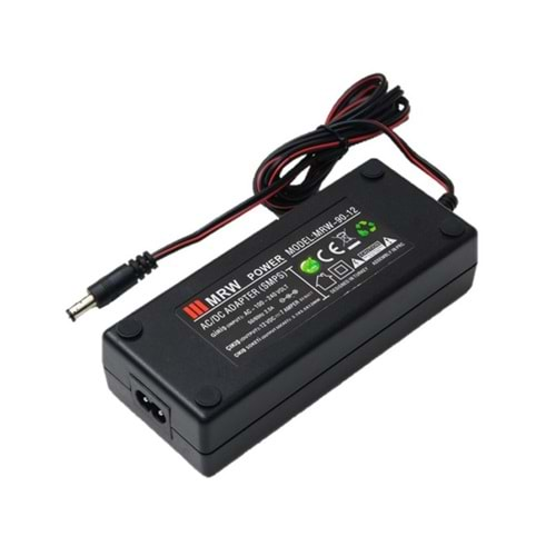 12VDC 5A 60W Masa Üstü AC-DC Adaptör, Power Modeli MRW-60-12 Mervesan