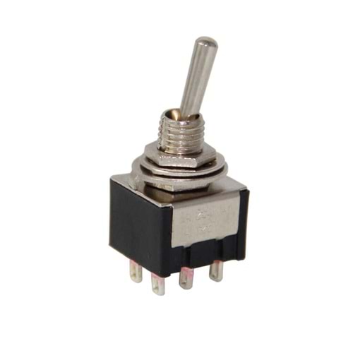 IC-144 Toggle Switch On-Off 6P Çap 6mm MTS-202
