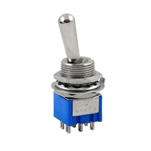 IC-148H Toggle Switch On-Off-On 6P Çap 12mm MTS-203L