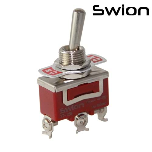 IC-152S Toggle Switch 3P On-Off Çap 12mm Vidalı Swion 15A