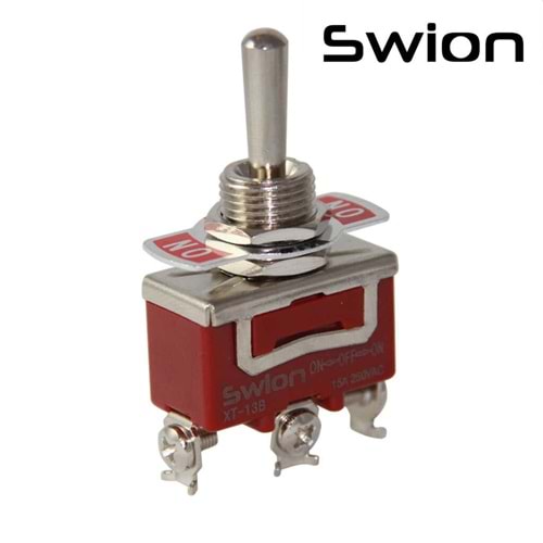 IC-153S Toggle Switch 3P On-Off-On Büyük Boy Ø12mm Swion