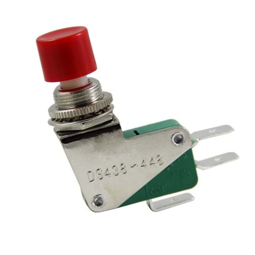 IC-176E Micro Switch DS-438 Kırmızı Butonlu Ø12mm