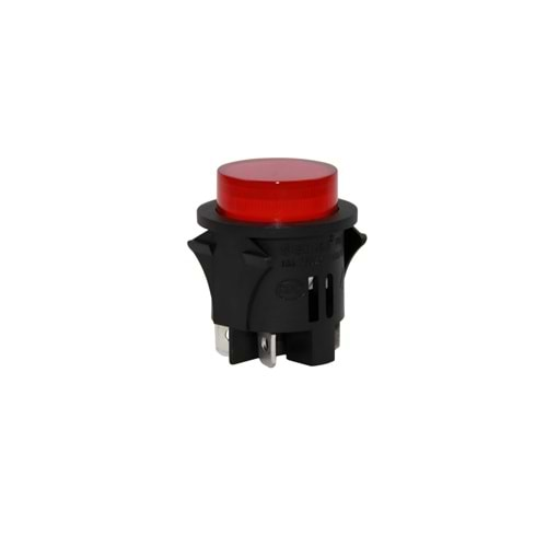 IC-180G Anahtar Basmalı 4P Kalıcı Yuvarlak 25mm