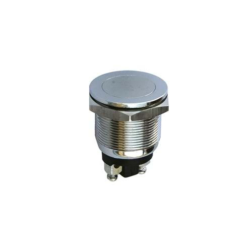 IC-182 Buton Metal Düz Çap 19mm PBS28B-2 D98