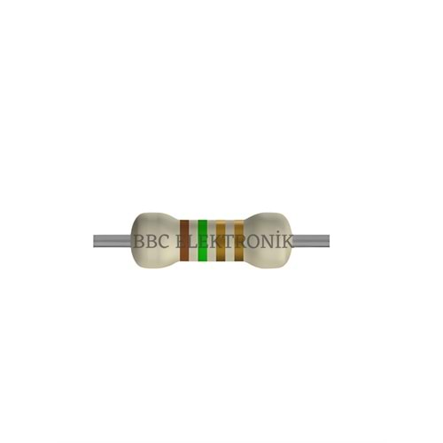 1.5 Ohm 1/4 Watt Direnç - Resistor, 1R5