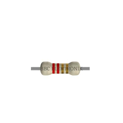 2.2 Ohm 1/4 Watt Direnç - Resistor, 2R2