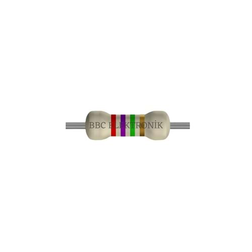 2.7 MOhm 1/4 Watt Direnç - Resistor, 2M7