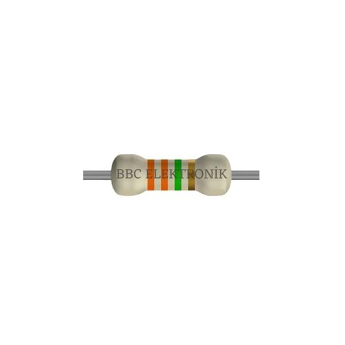 3.3 MOhm 1/4 Watt Direnç - Resistor, 3M3