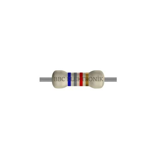 6.8 KOhm 1 Watt Direnç - Resistor, 6K8