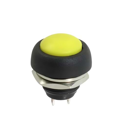 IC-184 Buton Çap 12mm (Pbs33B), Sarı Renk