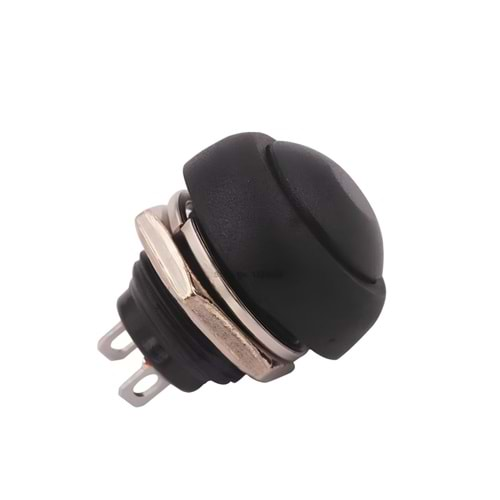 IC-184 Buton Çap 12mm (Pbs33B), Siyah Renk