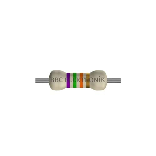 75 KOhm 1 Watt Direnç - Resistor, 75K