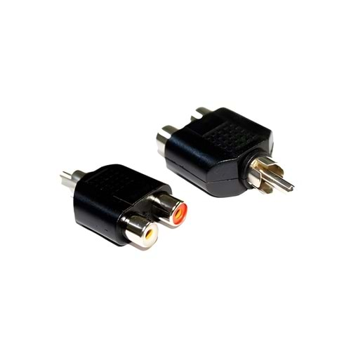 2 RCA Dişi - 1 RCA Erkek Çevirici