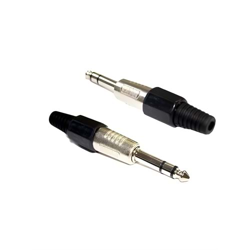 6.3 mm Gitar Jack Stereo Notrix Fiş Metal