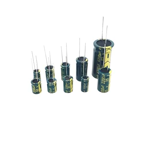 0.47uF 50 Volt Kondansatör, Kapasitör 5x12mm 85 Derece