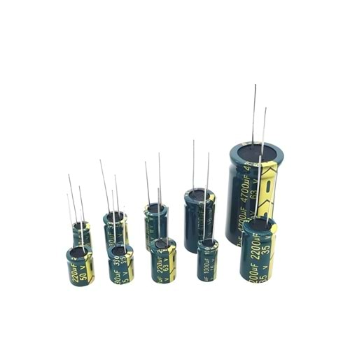 2.2uF 450 Volt Kondansatör, Kapasitör 8x12mm 105 Derece