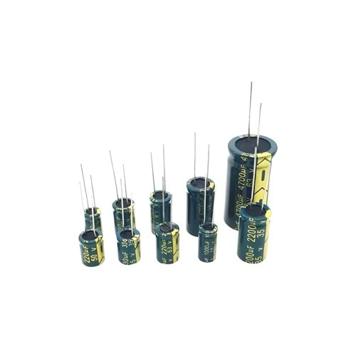 470uF 100 Volt Kondansatör, Kapasitör 16x26mm 105 Derece