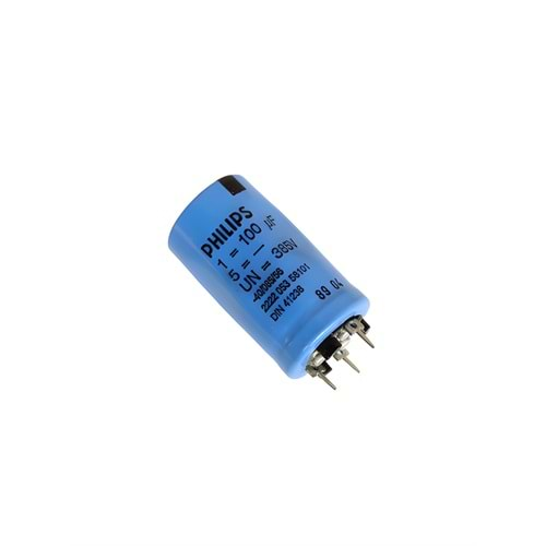 100uF 385 Volt Kondansatör, Kapasitör 4 Pin Snap 30x46mm 85 Derece