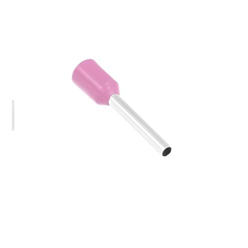 0.34mm2 İzoleli Tek Giriş Yüksük - Fransız Renk Normu Pembe