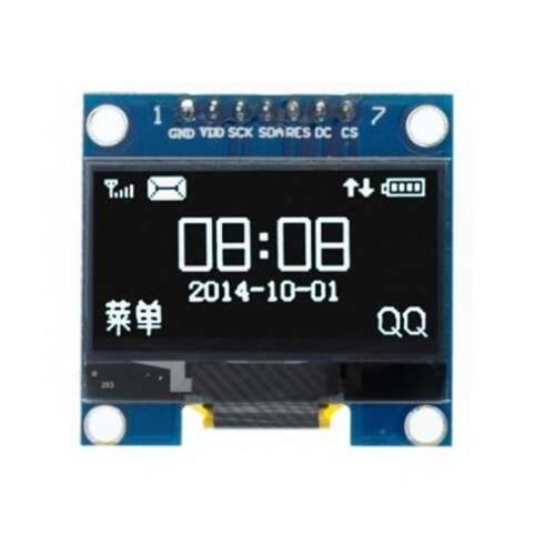 1.3 inç SPI OLED LCD Ekran Modülü + 7 Pin 128x64