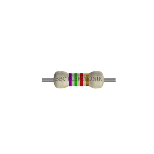 7.5 KOhm 1/4 Watt Direnç - Resistor, 7K5