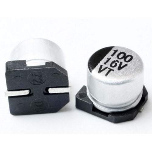100uf 16 Volt SMD Kondansatör, Kapasitör