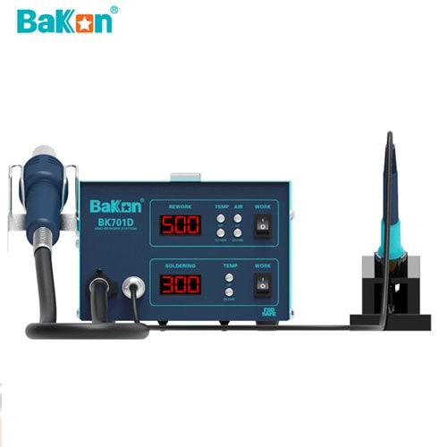 Bakon BK701D Intelligent 2 in 1 Sıcak Hava Üflemeli Havya İstasyonu