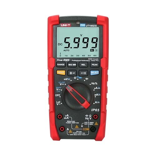 UT195DS IP65 True RMS Profesyonel Djital Multimetre UNI-T