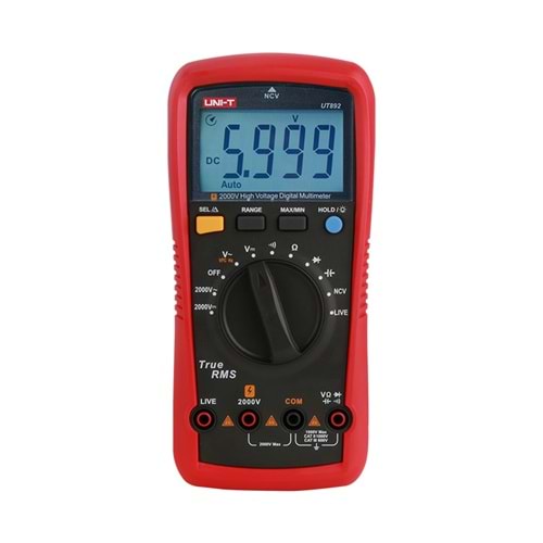 UT892 2000V Yüksek Voltaj Dijitial Multimetre UNI-T