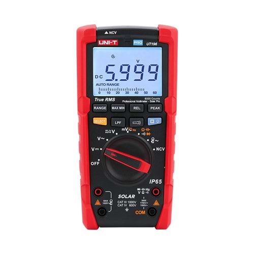 UT196 True RMS Profesyonel Solar Enerji Dijital Multimetre UNI-T